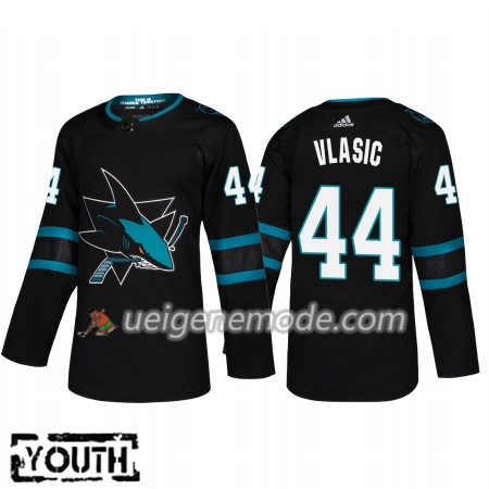 Kinder Eishockey San Jose Sharks Trikot Marc-Edouard Vlasic 44 Adidas Alternate 2018-19 Authentic